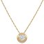 Gargantilla oro 18k circular con circonitas